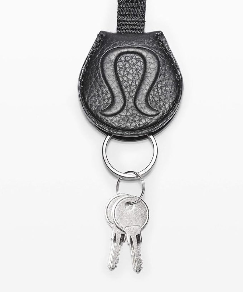 Lululemon Keychain: Now and Always Design in Black