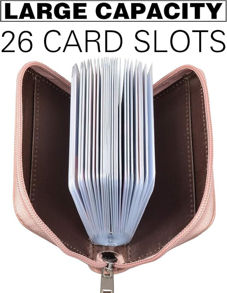 Torrid Credit Card Holder: Easyoulife Genuine Leather Zipper Wallet with 26 Slots 4 Torrid Credit Card Holder: Easyoulife Genuine Leather Zipper Wallet with 26 Slots