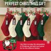 Stocking Stuffers: Hommtina Personalized Christmas Stockings, 18-Inch Large Cable Knitted Gifts (Set of 6 in White, Red, and Green)