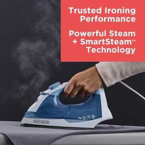 Plancha: BLACK+DECKER Easy Steam Compact Iron for Clothes with Nonstick Plate and Automatic Shutoff – Lightweight, 1200 Watts