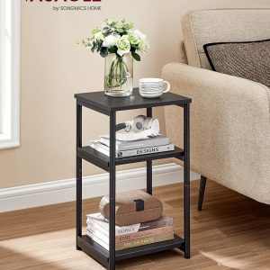 Side Tables and Nightstands: VASAGLE Small End Table for Living Room, Bedroom, Office, and Bathroom – Classic Black ULET273B16