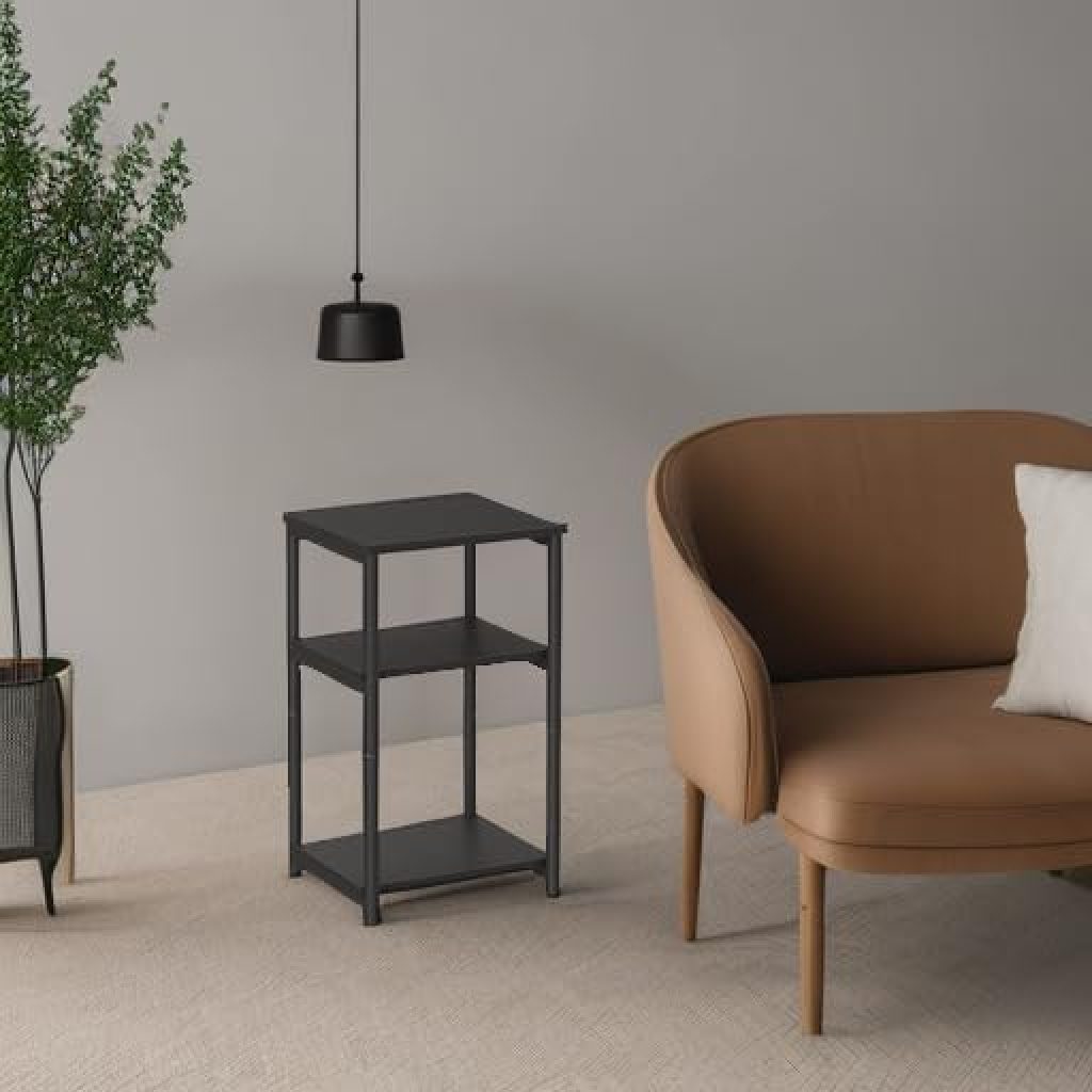 Side Tables and Nightstands: VASAGLE Small End Table for Living Room, Bedroom, Office, and Bathroom - Classic Black ULET273B16 3 Side Tables and Nightstands: VASAGLE Small End Table for Living Room, Bedroom, Office, and Bathroom - Classic Black ULET273B16