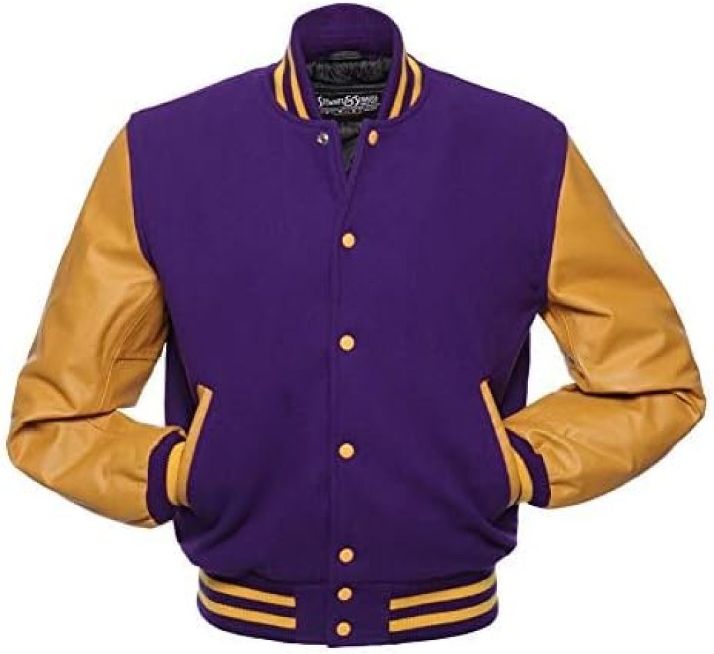 Clothing Varsity Jackets: Stewart & Strauss Original Letterman Jacket Available in 48 Team Colors (Wool & Leather, XXS to 6XL) 2 Clothing Varsity Jackets: Stewart & Strauss Original Letterman Jacket Available in 48 Team Colors (Wool & Leather, XXS to 6XL)