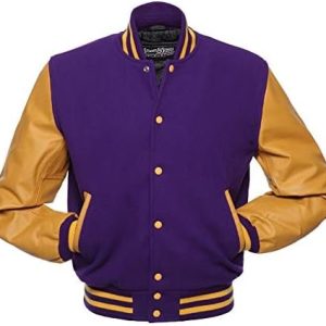 Clothing Varsity Jackets: Stewart & Strauss Original Letterman Jacket Available in 48 Team Colors (Wool & Leather, XXS to 6XL)