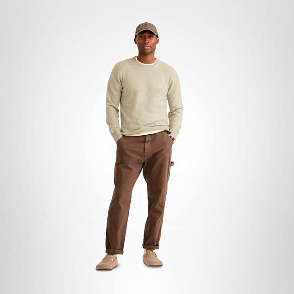 Shop Beige Cashmere Men's Sweater on Sale: NAADAM Original Crewneck