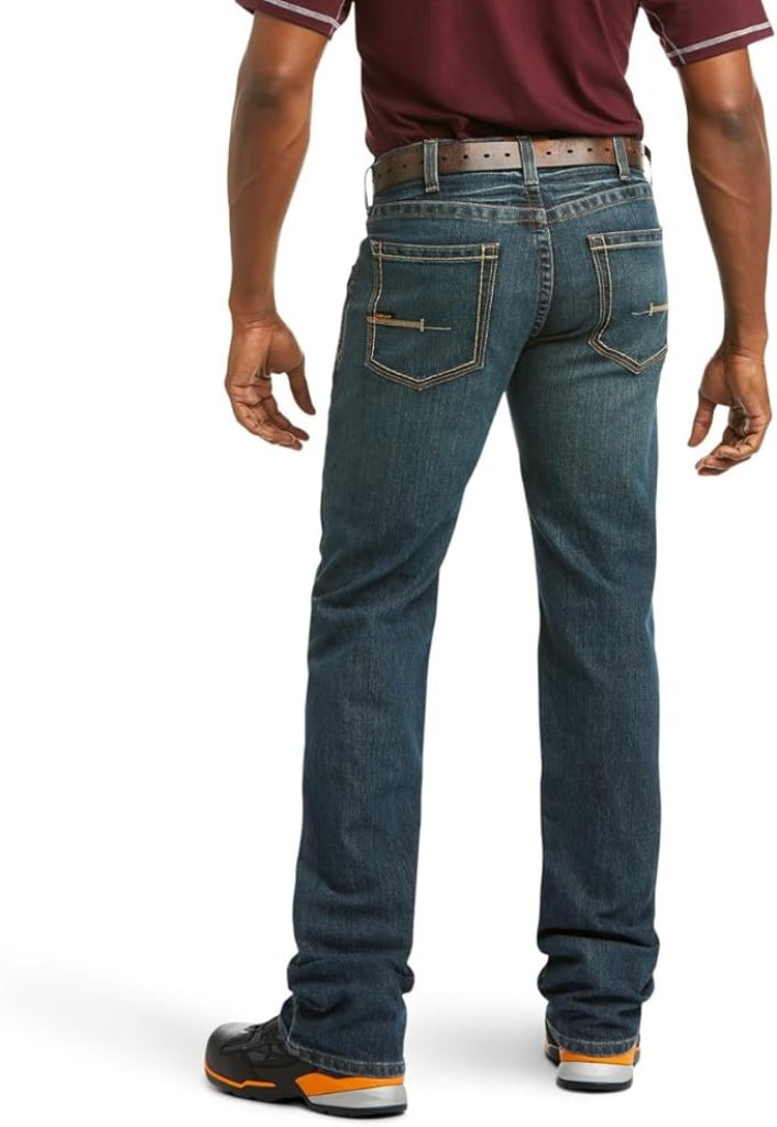Ariat Jeans: Men’s Mns Rebar M4 Durastrtch Boot Jeans for Ultimate Comfort