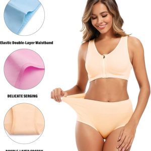 High Waisted Cotton Panties for Women | Molasus Full Coverage Underwear in Regular & Plus Sizes