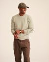 Shop Beige Cashmere Men’s Sweater on Sale: NAADAM Original Crewneck