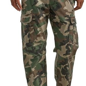 Camo Pants: Wrangler Authentics Men’s Relaxed Fit Stretch Cargo Pants