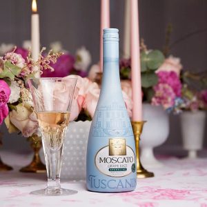 Moscato Sparkling Grape Juice by Tuscanini – 25.3oz (2 Pack), Non-Alcoholic Italian Drink in Elegant Champagne Bottle, Perfect for Cocktails, Kosher & Imported from Italy