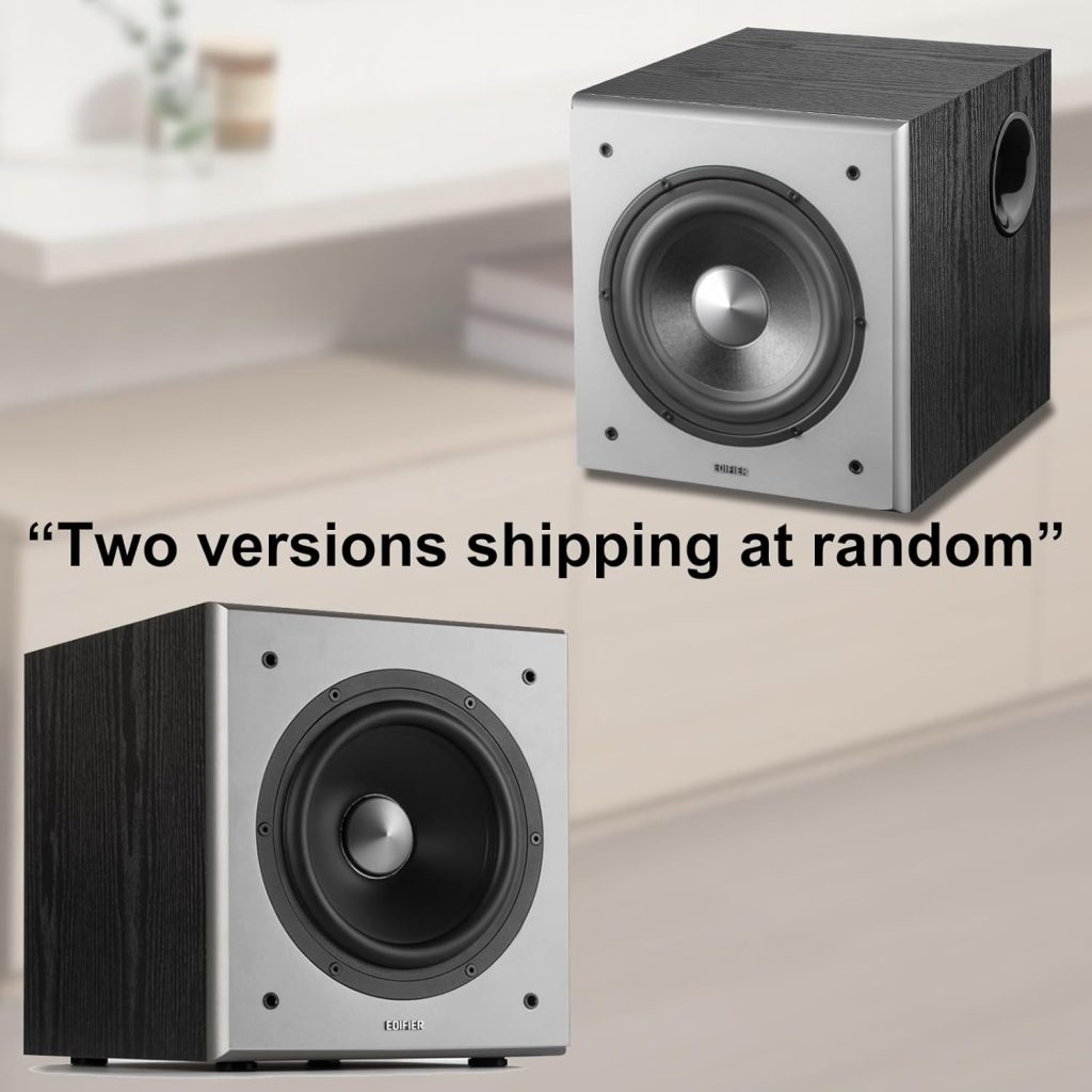 Edifier T5 Subwoofer: 70W RMS Powered Active Subwoofer with 8-Inch Driver and Low Pass Filter