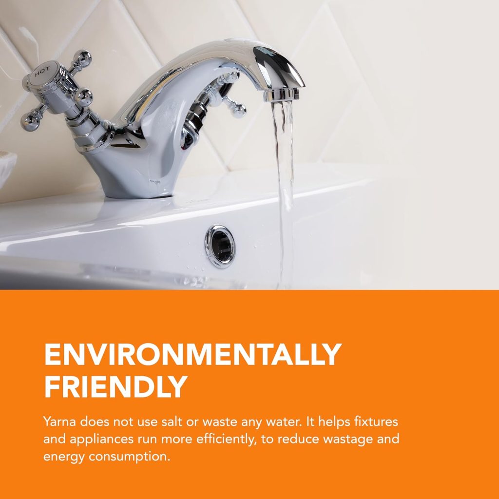 Saltless Water Softener: YARNA CWD230 Capacitive Electronic Water Descaler for Whole House, Reduces Limescale and Mineral Buildup, Compatible with Up to 2-Inch Pipes.