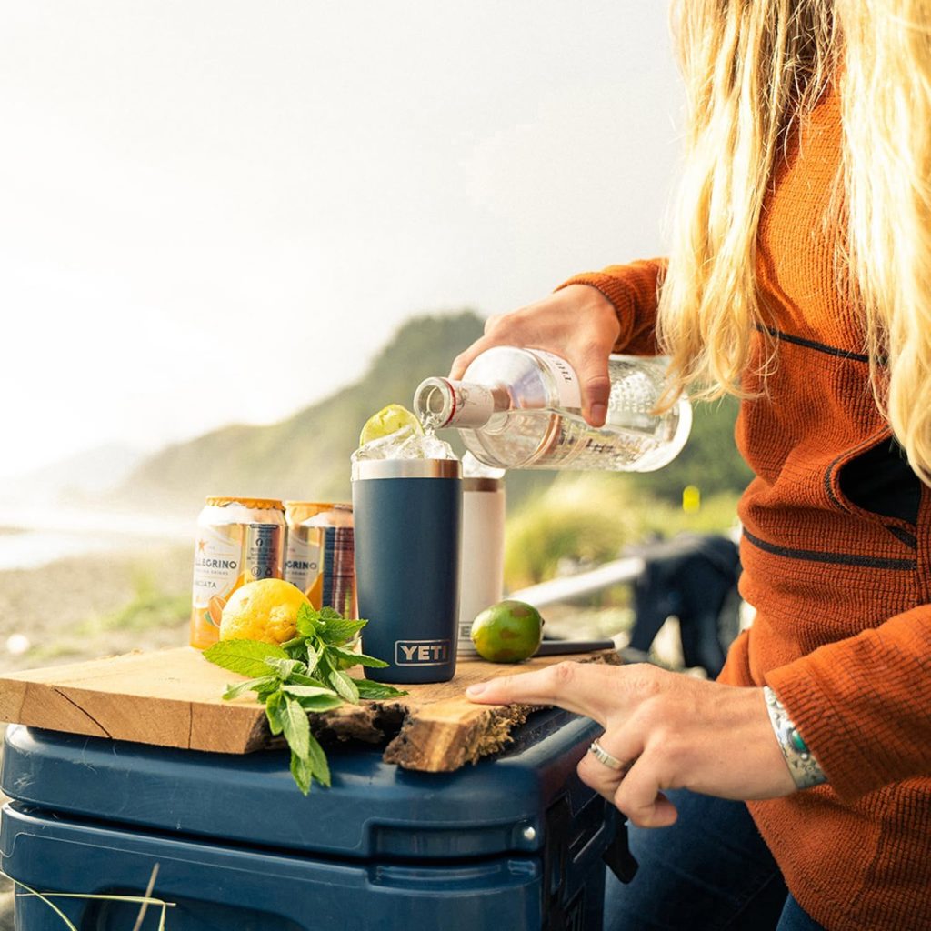 Shop Outdoor Drinkware – YETI Rambler 10 oz Stainless Steel Tumbler with MagSlider Lid, Vacuum Insulated, Papaya