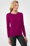 Cashmere Sweater for Women – 100% Pure Crew Neck, Soft Tight-Knit Long Sleeve Pullover by JENNIE LIU