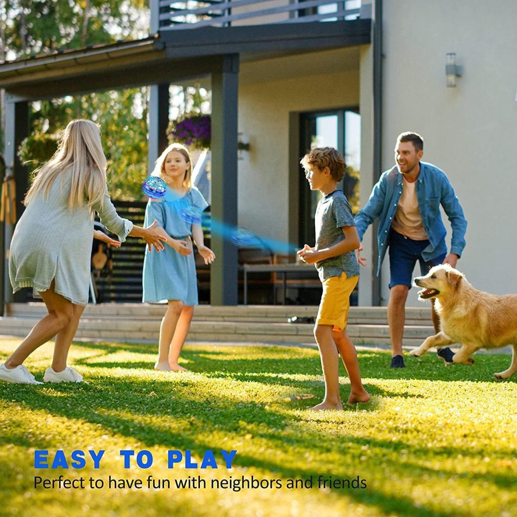 Buzz Ball 2025 Hovering Flying Orb Toy - LED Hand-Controlled Drone Spinner for Kids 6+, Indoor Outdoor Gift (Blue) 2 Buzz Ball 2025 Hovering Flying Orb Toy - LED Hand-Controlled Drone Spinner for Kids 6+, Indoor Outdoor Gift (Blue)