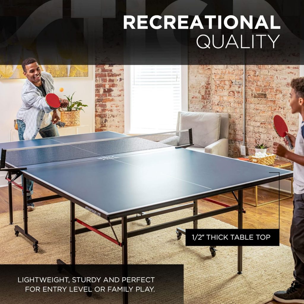 Ping Pong Table Options: STIGA Advantage Series with 13, 15, 19, and 25mm Tabletops, Quick 10-Minute Assembly, and Playback Mode for All Skill Levels