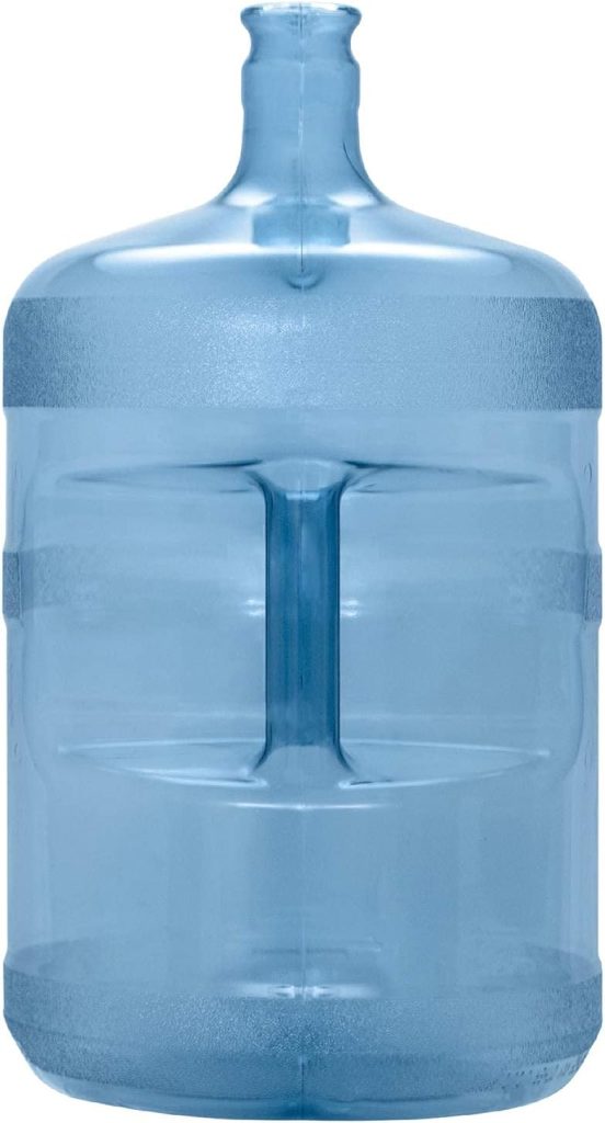 5 Gallon Water Jug by Brio – Durable Reusable Plastic Bottle with Crown Cap