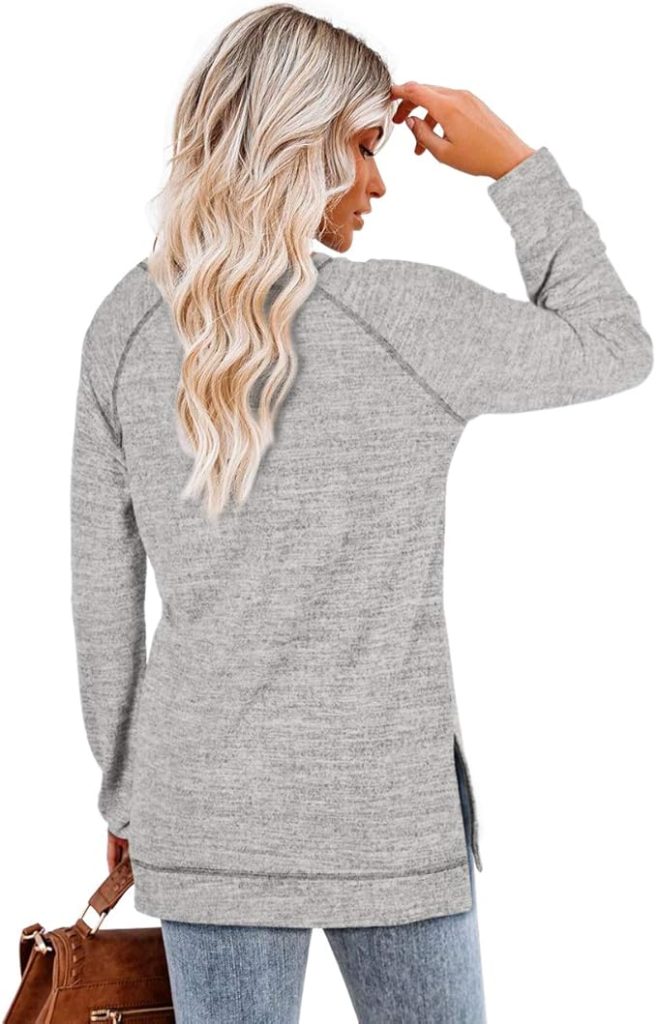 Tunics and Casual Tops for Women 2025 – Aokosor Loose Fit Long Sleeve Shirts for Leggings