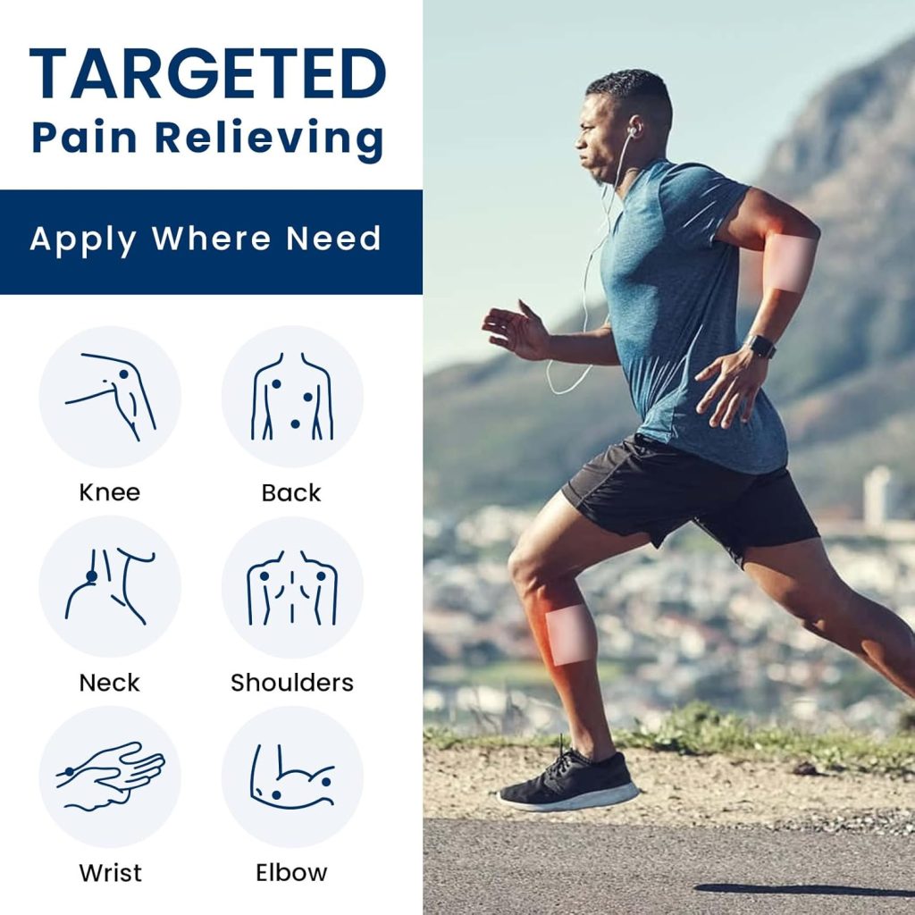 Signal Relief Patch for Pain Relief – 4% Lidocaine + 1% Menthol, 30 Patches for Back, Neck, Joint & Muscle Support