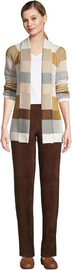 Corduroy Pants: Lands' End Women's Sport Knit High Rise Trousers