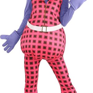 Lady Glitter Sparkles Trolls Costume for Adults – Fun Bridget Outfit with Wig & Gloves