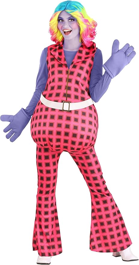 Lady Glitter Sparkles Trolls Costume for Adults – Fun Bridget Outfit with Wig & Gloves 1 Lady Glitter Sparkles Trolls Costume for Adults – Fun Bridget Outfit with Wig & Gloves