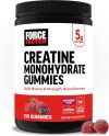 Force Factor Creatine Monohydrate Gummies 5000mg – NSF Certified for Muscle Strength & Recovery, Delicious Gummy Format, 150 Count