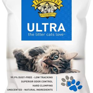 Dr. Elsey’s 40lb Ultra Unscented Clumping Cat Litter – Hard-Clumping Low-Dust Formula for Multi-Cat Homes