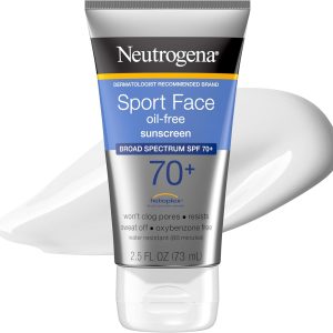 Neutrogena Sport Face Sunscreen SPF 70 – Sweat-Resistant Oil-Free Protection for Active Lifestyles