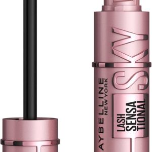 Maybelline Lash Sensational Sky High Mascara – Blackest Black, Volumizing and Lengthening with Bamboo Fibers
