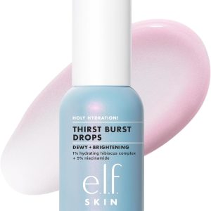 e.l.f. Holy Hydration Thirst Burst Drops – Hyaluronic Acid Serum for Radiant Skin, Vegan & Cruelty-Free, 1 fl oz