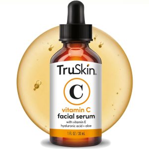 TruSkin Vitamin C Face Serum with Hyaluronic Acid – Brightening Anti-Aging Formula for Dark Spots & Fine Lines, 1 fl oz