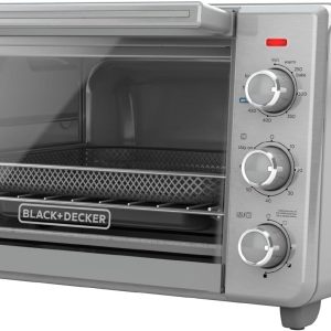 BLACK+DECKER 6-Slice Air Fry Toaster Oven – 5-in-1 Countertop Oven with EvenToast & 12-Inch Pizza Capacity