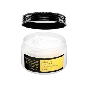 COSRX Snail Mucin 92% Face Moisturizer – Lightweight K-Beauty Hydrating Cream with Snail Secretion Filtrate for Soft, Glowy, Plump Skin, 3.52 oz