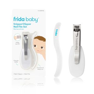 Frida Baby NailFrida Clippers Set – Safety Nail Clippers with Spyhole, Curved Blades & File for Newborns & Toddlers