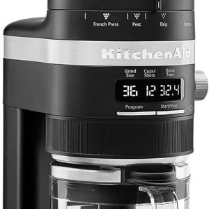 KitchenAid KCG8433 Burr Coffee Grinder – 70 Precision Settings with Smart Dosing for Every Brew Method