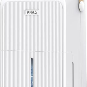 KNKA 34-Pint Dehumidifier for Basement – 2,500 Sq Ft with Drain Hose, 3 Modes, 24H Timer, Ultra-Quiet 37dB