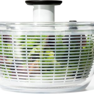 OXO Good Grips Salad Spinner – One-Handed Pump for Crisp, Dry Greens, 6.22 Quart