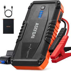 AstroAI S8 Jump Starter – 1500A Portable Lithium Boost Pack with Smart Clamps and Emergency Flashlight