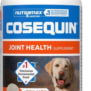 Nutramax Cosequin Dog Joint Health Chews – Glucosamine, Chondroitin & MSM Supplement, 60 Chewable Tablets for Active Joint Support