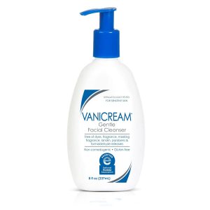 Vanicream Gentle Facial Cleanser 8oz – Dermatologist-Developed Non-Irritating Face Wash for Sensitive Skin