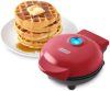 Dash Mini Waffle Maker – Compact Nonstick Electric Iron for Homemade Treats, Quick Heat-Up, Space-Saving Design, Red