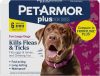 PetArmor Plus Flea & Tick Topical Treatment for Large Dogs (45-88 lbs) – Waterproof, 6 Doses, 6 Months Protection, Active Ingredients Comparable to Frontline Plus