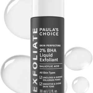 Paula Choice 2% BHA Liquid Exfoliant Travel Size 1oz – Salicylic Acid Face Treatment for Blackheads and Pores