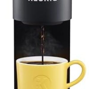 Keurig K-Mini Compact Coffee Maker – Single Serve K-Cup Brewer with 6-12oz Brew Sizes, Cord Storage, Auto-Off, Fits Small Spaces, Black