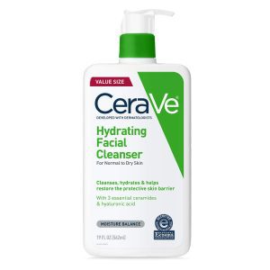CeraVe Hydrating Facial Cleanser 19oz – National Eczema Association Certified Moisturizing Face Wash with Ceramides