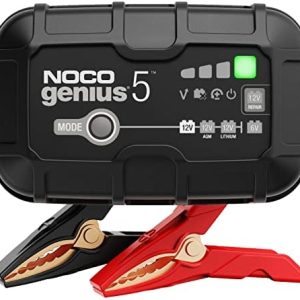 NOCO GENIUS5 5A Smart Battery Charger – High-Speed Maintainer with Desulfation for Cars Trucks and Boats