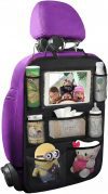 ONE PIX Backseat Car Organizer Mats – 8-Pocket Storage with Tablet Holder for Kids and Family Road Trips