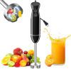 Bonsenkitchen 300W Immersion Hand Blender – Portable Stick Mixer with Stainless Steel Blades for Soups, Smoothies and Baby Food