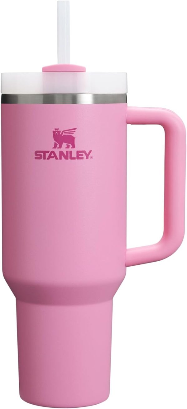 STANLEY Quencher 40oz Insulated Tumbler – Double-Wall Stainless with FlowState Lid, Cup Holder Friendly, Keeps Drinks Cold All Day